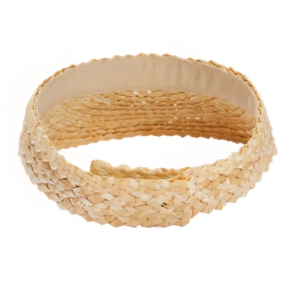 Beach Riot Straw Visor Boho Sun Hat Summer Vacation Resortwear New In Package - Picture 3 of 5